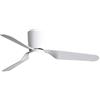 Zarivy Ventilatore da soffitto Kochi 18 W DC bianco con 3 pale, 5 velocità e luce regolabile (3000 K-6000 K). Include telecomando, timer e diametro di 132 cm, ideale per qualsiasi ambiente.