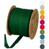 Halbach Seidenbänder Nastro di cotone, 10 mm x 30 m, 100% cotone, per fai da te, al metro, per decorazioni, fai da te, per lavori di cucito, colore: verde abete