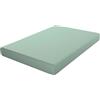 ECOMMERC3 Lenzuolo sotto con angoli letto 150 cm | Verde | Extra morbido: 50% Cotone, 50% Poliestere - elastico perimetrale - lavabile in lavatrice - antipiega - Qualità spagnola