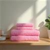 TRAMAS+ Set di asciugamani Premium 700gr 4 pezzi, 100% cotone, 2 asciugamani 50x100 cm e 2 asciugamani da bagno 70x140cm, extra morbidi, ad asciugatura rapida e ad alto assorbimento - Rosa