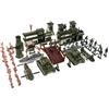 zalati Figure Militari Set 1/36 con Carri Armati Giocattolo Soldati Navi da Combattimento Accessori per Bambini