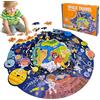 Kulveanju Puzzle Bambini 3 4 5 6 Anni, 128 Pezzi Puzzle da Viaggi Nello Spazio, Grande Circolare Puzzle, Giochi Creativi Puzzle Regalo per Ragazzi e Ragazze 3-7 Anni, 44x45 cm