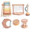 Smartwo Strumenti Musicali Bambini 1 Anno, Giochi Montessori in Legno 6 in 1 per Bambo con Xilofono Tamburello Tromba Sonaglio, Giocattoli Sensoriali Educativi Interattivi, Regalo 1 2 3 4 Anni