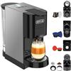 KOTLIE AC-513HF Macchina da caffè multifunzione 5 in 1 per NES/per DG/Caffè in polvere/ESE(44 mm)/per a modo mio, per tazze alte (Nero)