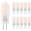 HUAMu Lampadina LED G4 da 2 W, equivalente a lampadina alogena da 20 W, luce bianca calda 3000 K, 200 lm, lampadina a LED piccola G4, senza sfarfallio, non dimmerabile, set da 10 pezzi