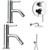 PAINI RUBINETTERIE Paini Cox miscelatore lavabo, bidet, doccia incasso con deviatore e soffione con doccetta