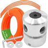 Zeqeey in Alluminio con Testa a Filo Tosaerba a Filo Testa a Doppia Linea M8 M10 con Filo da 2,4 mm x 15 m