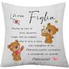 aligarian Regalo Figlia per Donna Ragazze Copricuscini Regali Cuscini per Divano da Mamma Papà Idee Ispirazione Originale Laurea Regalo Decorazione Regalo Donna Compleanno Natale (Figlia)