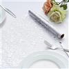 BonBotimen Runner da Tavolo in Argento, Runner da Tavolo in Rete Lucida da 28x275 cm, Centrotavola con Decorazioni da Tavolo in Argento Scintillante per Fai da Te, Festa di Compleanno per Matrimonio E Natale