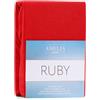AmeliaHome Lenzuolo con angoli elasticizzati in spugna di cotone, 100 x 200 - 120 x 200 cm, colore: rosso