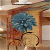 ViaElayu Runner da Tavolo Arancione Retrò Fiori Decorazione da Tavolo Fattoria Runner da Tavolo Rustico Pittura a Olio Tovaglia Decorativa da Tavolo 33 x 183 cm per Cucina Caffè Feste Matrimonio