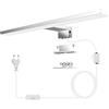 Azhien LED Lampada da Specchio10W,820lm Lampada a Specchio a Parete da 4000k Bianco Neutro con Spina,Montaggio 3 in 1,Lampada a Specchio da Bagno IP44 da 40 cm per Mobile a Specchio,230 V,40mm