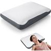 KTMOUW Cuscino Cervicale Memory Foam,Cuscino Letto 60x40cm Cuscino Antirussamento Ergonomico per Dormire，Chi Dorme di Fianco, Sulla Schiena o Sulla Pancia