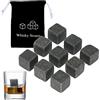 lumcov Whiskey Stones per Cocktail,9 Pezzi Whisky Stones,Pietre Whisky,Cubetti di Ghiaccio Riutilizzabili,Pietre Raffreddanti,Per Raffreddare Whisky Vodka Wine Beer e Tutte Le Bevande