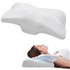 KTMOUW Cuscino Memory Foam Cervicale Cuscino Cervicale per Dormire Cuscini per Cervicale Cuscino Ortopedico per Dolore al Collo Cuscino Ergonomico con con Federa Rimovibile