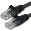 1aTTack.de 0,25m - nero - 1 pezzo - Rete Cavi Cat6 CAT 6 | 250MHz | non contiene alogeni | compatibile con CAT 5e / CAT6a / CAT7 | 10/100 / 1000/10000 Mbit/s