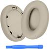MMOBIEL Cuscinetti Auricolari di Ricambio per Sony WH-1000XM3 Noise Cancelling Cuffie di MMOBIEL - Memory Foam e Protein PU Cuscinetti - Padiglioni Cuffie - Argento