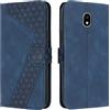 OKZone Cover per Samsung Galaxy J330/J3 2017, Custodia in Pelle Samsung J330/J3 2017, Cover a Libro Galaxy J330/J3 2017 Magnetica Portafoglio Folio PU Pelle Flip Caso con Wallet Case Cover (Blu)