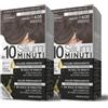 Silium Cosmetici - Colorazione Permanente per Capelli 4.05 Castano Cioccolato, senza Ammoniaca, 100% Copertura Capelli Bianchi, in 10 minuti, pack da 2