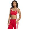 Adidas Bra Donna Adidas Adicolor 3-Stripes Rosso Bianco
