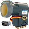 SCHWAIGER 717402 Octo LNB Low Noise Blockconverter Sun Protect digitale resistente al calore Calotta LNB Accessori per parabole satellitari connessione diretta protezione dalle intemperie