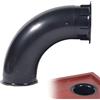Generico Tubo porta altoparlante,Subwoofer tubo porta altoparlante,Tubo a porta di sfiato 'altoparlante curvo | Tubo bass reflex per subwoofer, sfiato per tubo porta box woofer per altoparlanti da 5-12 pollici