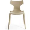 Kartell - Sedia impilabile Re-Chair - Beige - Tecnopolimero termoplastico riciclato - Designer Antonio Citterio