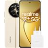 realme 12+ 5G Smartphone 8+256 GB con NFC, Sony LYT-600 OIS, Chipset Dimensity 7050 5G, Display AMOLED da 120 Hz, Smart Touch antipioggia, SUPERVOOC da 67 W, Navigator Beige, Esclusiva Amazon