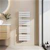 EMKE Scaldasalviette termoarredo, con Attacco Laterale, 1041x400 mm, Radiatore da Bagno, Scaldasalviette per Asciugamani ad Acqua Calda,Porta Asciugamani, Scaldasalviette, Colore Bianco, 456 Watt