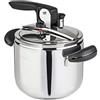 Barazzoni Pentola a Pressione Amelia+ ø18cm, capacità 3,5lt, Made in Italy, Acciaio Inox 18/10, Induzione+Gas, Massima sicurezza, Triplo fondo, PFAS free