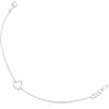 TOUS Bracciale da donna in argento Sterling con motivo a cuore, lunghezza 17,5 cm, elegante e raffinato, collezione Silueta