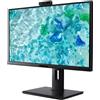 Acer Vero B278Kbemiqprcuzx Monitor UHD ZeroFrame da 27 con webcam da 5 MP, sensore IR e microfono AI inclusi