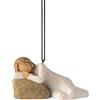 Willow Tree 2022 Ornamento, Figura dipinta a mano scolpita