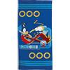 hermet Sonic, Telo Mare In Spugna 100% Cotone, Cm.70x140, Telo Piscina, Blu