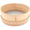 PRIMOLEGNO Setaccio in Legno Massello Certificato | Diametro 30 cm | Rete a Maglia Fine 1x1 mm | Adatto per Setacciare Farina Cereali Zucchero Polenta Riso Sabbia | Registrazione Tensione Rete