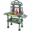 Baroni Toys Banco da Lavoro Giocattolo per Bambini con 74 Accessori, Piano di Lavoro da Falegname da Bambino, Gioco Kit da Meccanico Multifunzione, Tavolo con Pianale 3 4 5 6 7 Anni, 73x26x82 cm