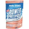 Body Attack Power Protein 90, Fragola-Cioccolato bianco, 500g, 5K proteine in polvere con proteine del siero di latte, L-carnitina e BCAA per la costruzione muscolare e il fitness.
