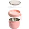 Husalsea Contenitore Termico Per Alimenti Caldi, Thermos Per Alimenti Caldi, Tazza Da Colazione Con Farina D'avena In Acciaio Inossidabile 304, Contenitori Termici Per Alimenti Caldi Adatto Al Microonde
