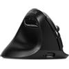 DELUX Mouse Ergonomico Senza Fili per Mancini, Mouse Verticale per Piccole Mani, Clic Silenzioso, 4000 DPI, 6 Pulsanti, Ricaricabile, 2.4G/BT a Doppia Modalità per il Tunnel Carpale (M618MINI ZD-Nero)