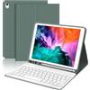 WINCHKING Tastiera per iPad 9 Generazione, Custodia con Tastiera per iPad 9 10.2, Cover Bluetooth Magnetica Staccabile Keyboard per ipad 9/8/7 Generazione 10.2 / Air 3, Verde scuro