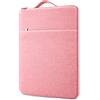MicaYoung 15 Pollici Custodia per Portatile Protettiva Borsa Porta PC Impermeabile Compatibile con 15 Pollici MacBook Air M2/MacBook Pro 15 A1707 A1990(2016-2019)15 Surface Laptop 3 4 5, Rosa