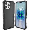 Smartish® Custodia magnetica protettiva per iPhone 16 Pro Max - Gripzilla compatibile con MagSafe [robusta e resistente] resistente protezione testata per Apple iPhone 16 Pro Max - Black Tie Affair