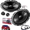Generico Kit Evotuning Altoparlanti Pioneer TS-G170C Anteriori per Fiat Grande Punto, Punto Evo, Punto 199 dal 2005 Set 2 woofer+2 tweeter+1Cp Anelli e cavi adattatori (no plug and play)