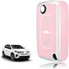 TOOMUME Cover Chiave TPU, Custodia Chiave Adatto per Peugeot 207 CC 308 SW 607 Expert Partner Tepee Citroen C4 C3 Picasso Berlingo Fiat Scudo, Copri Chiavi Guscio Chiave Auto Telecomando - Flip Key