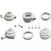 Generisch Adattatore termostato per valvole di riscaldamento RA, RAV, RAVL, Caleffi, Giacomini e M28 x 1,5 in plastica grigio chiaro (set di adattatori termostatici)