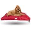 Ligo Tommy - Materasso per Cani Idrorepellente AntiGraffio, Realizzato in Italia. Cuscino Sfoderabile Lavabile Cuccia per Cane antimacchiauso Interno Esterno(S: 70 x 50 cm, BORDEAUX)