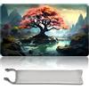MPLR BOARD GAME Gioco da tavolo MTG tappetini da gioco + sacchetto impermeabile 0, bordi smussati, superficie in gomma liscia, MTG PlayMat with Zones(An Original Black Lotus Playmat) (Pink Tree