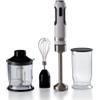 Ariete Moderna Bianco (602/01) Frullatore Ad Immersione Con Bicchiere, Tritatutto E Frusta Tasto Turbo 1000W
