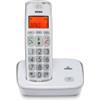 Brondi Bravo Gold 2 (Bianco) - Telefono Cordless - Tasti Grandi - Vivavoce - Display Retroilluminato
