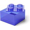 LEGO Mattoncino-contenitore viola trasparente